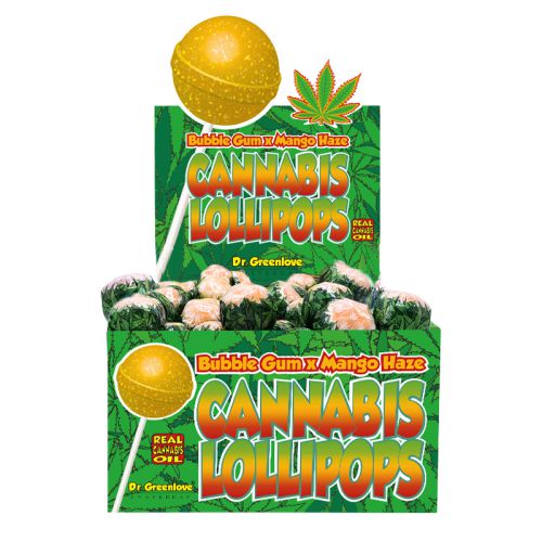 Cannabis Lollipop Bubblegum Mango Haze, 18g
