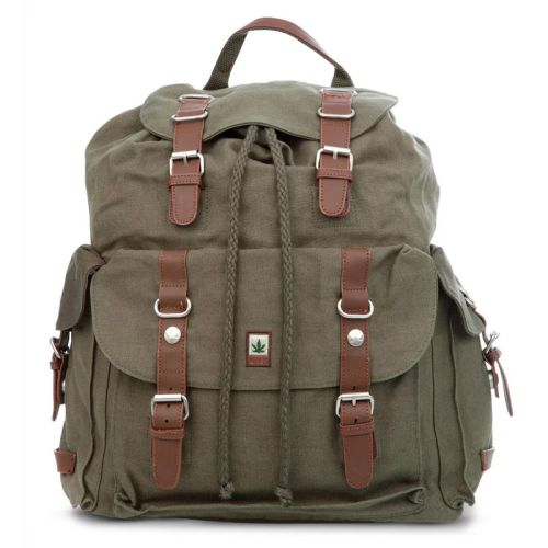 Pure Hanf Rucksack XXL khaki
