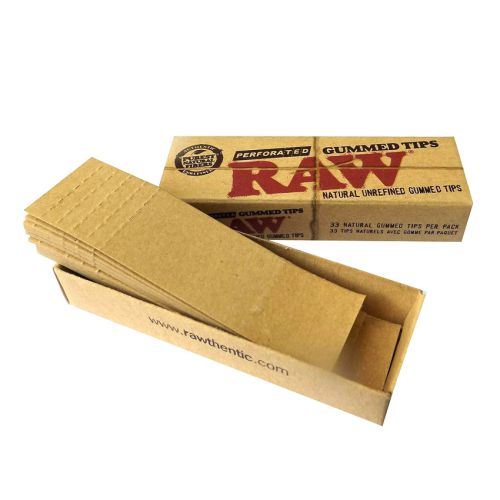 RAW Filter Tips perforiert und gummiert