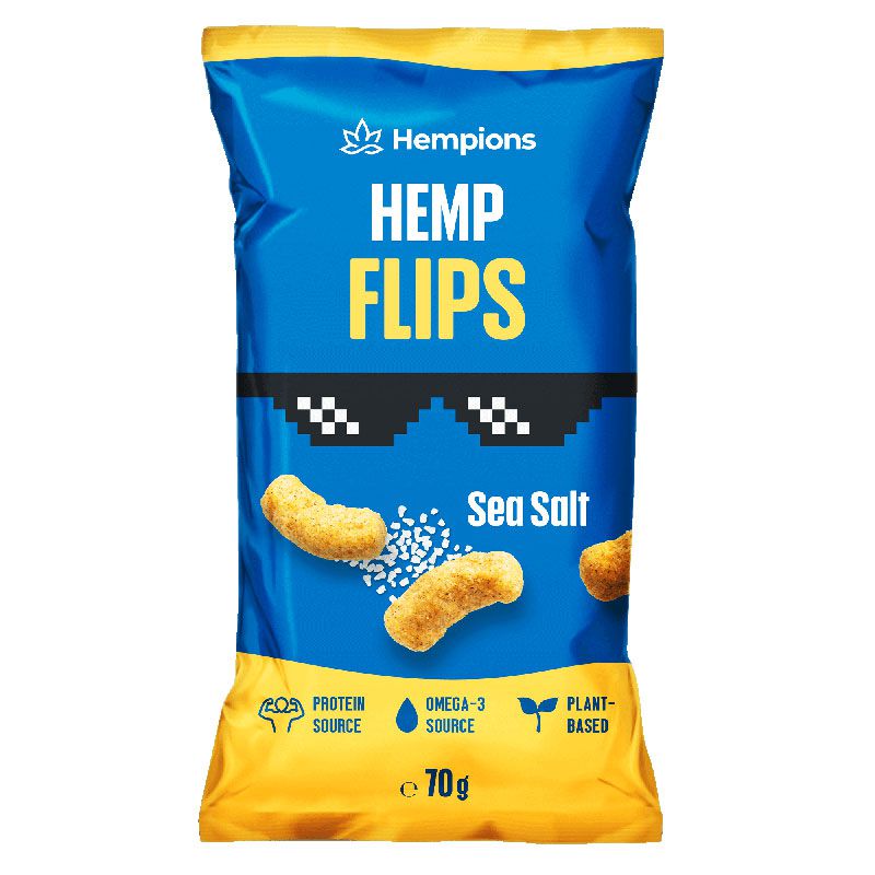 Bio Hemp Flips Sea Salt, 70g