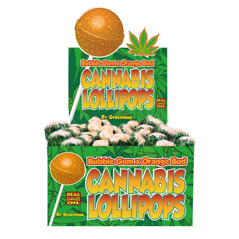 Cannabis Lollipop Bubblegum Orange Bud, 18g