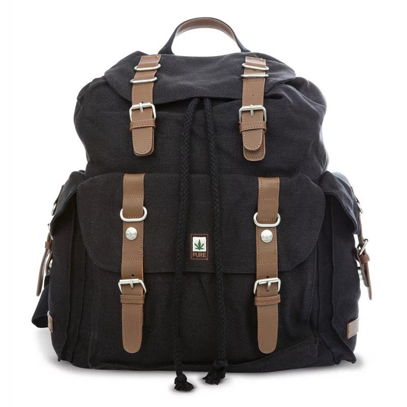 Pure Hanf Rucksack XXL black
